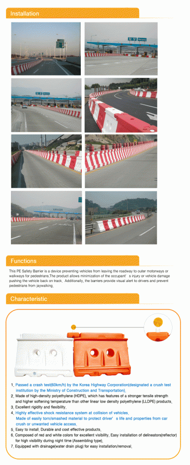 Barrier an toàn Hàn Quốc trắng đỏ