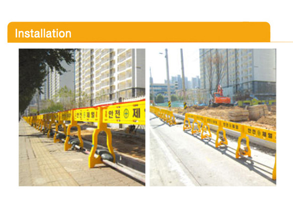 Barrier an toàn Hàn Quốc màu vàng