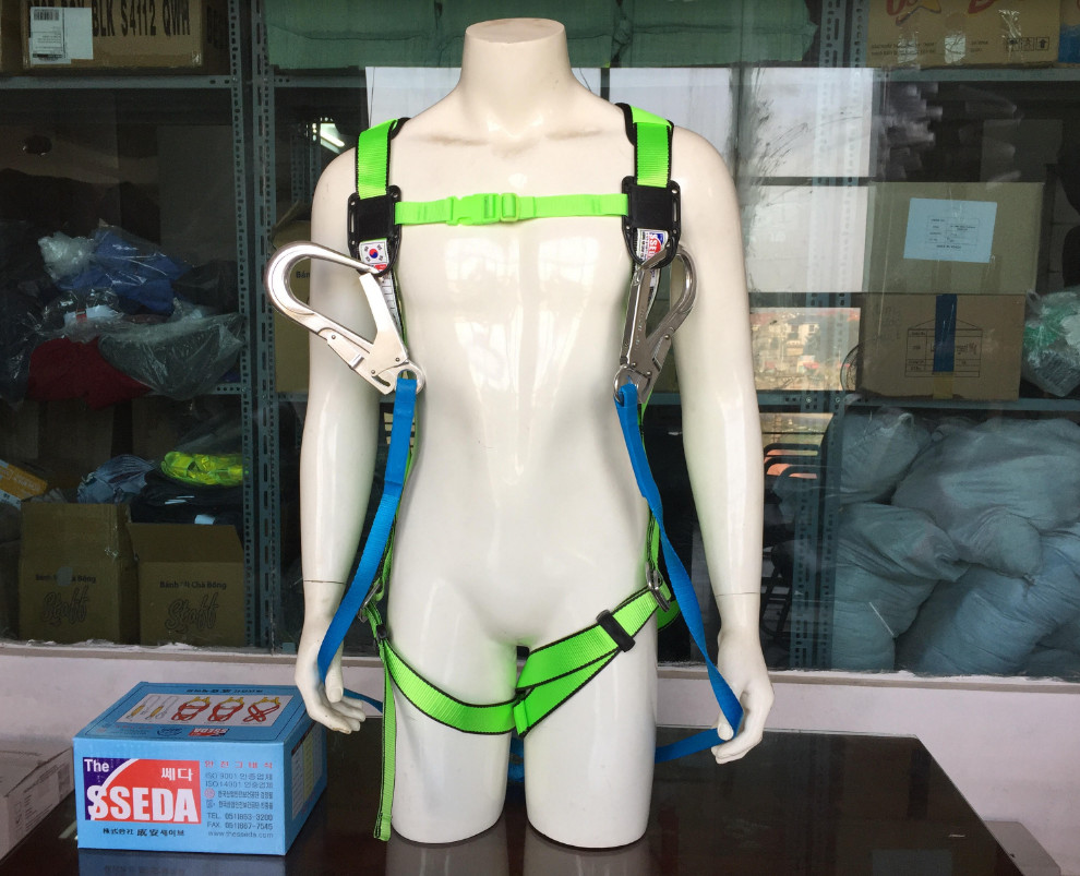 Dây an toàn Hàn Quốc SSEDA toàn thân 2 móc nhôm SAH-1024-3