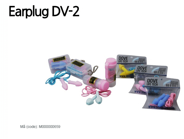 Nút tai chống ồn DV-2 Hàn Quốc