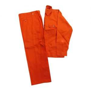Quần áo bảo hộ lao động túi thường vải kaki màu vàng cam