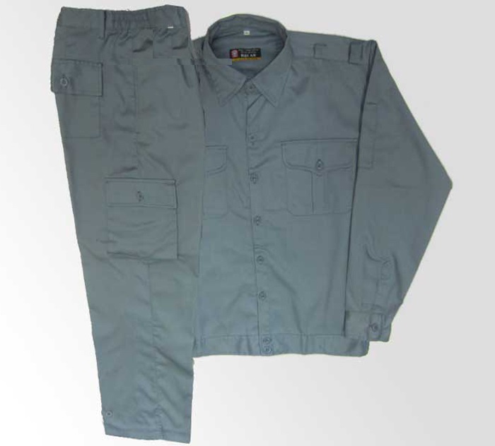 Quần áo bảo hộ túi hộp vải 7500 màu ghi chì