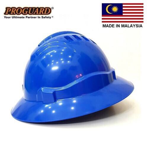 Mũ bảo hộ rộng vành Proguard Malaysia màu xanh Blue