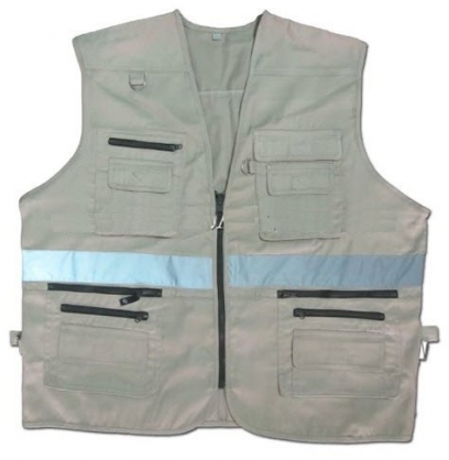 áo gile vải Hàn Quốc phản quang nhiều túi hộp