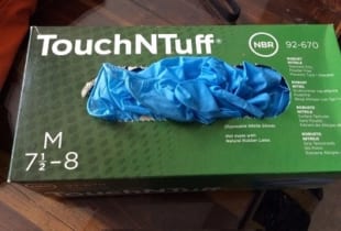 Găng tay cs y tế TouchNTuff Ansell 92-670 màu xanh